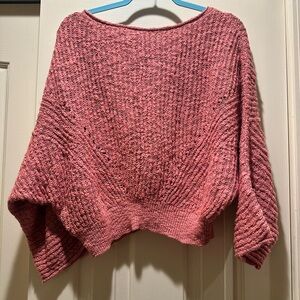 Anthropologie Coral Knit Sweater